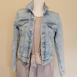 Light wash denim jacket